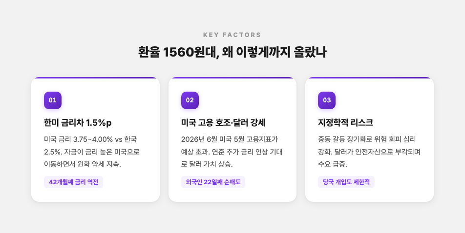 환율 상승 원인